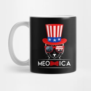 'Meowica Flag' Awesome July 4th Cats Gift Mug